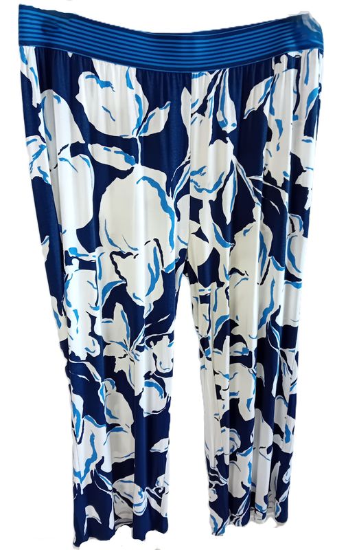 Schlupfhose von Via Appia gr.52 in Blau/Weiß