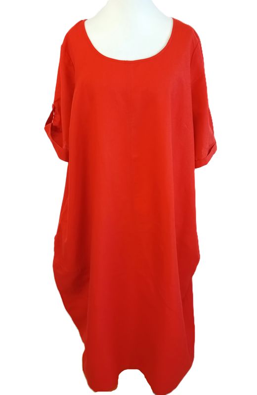 Kurzarm Kleid von Anna Aura gr.54 in Rot