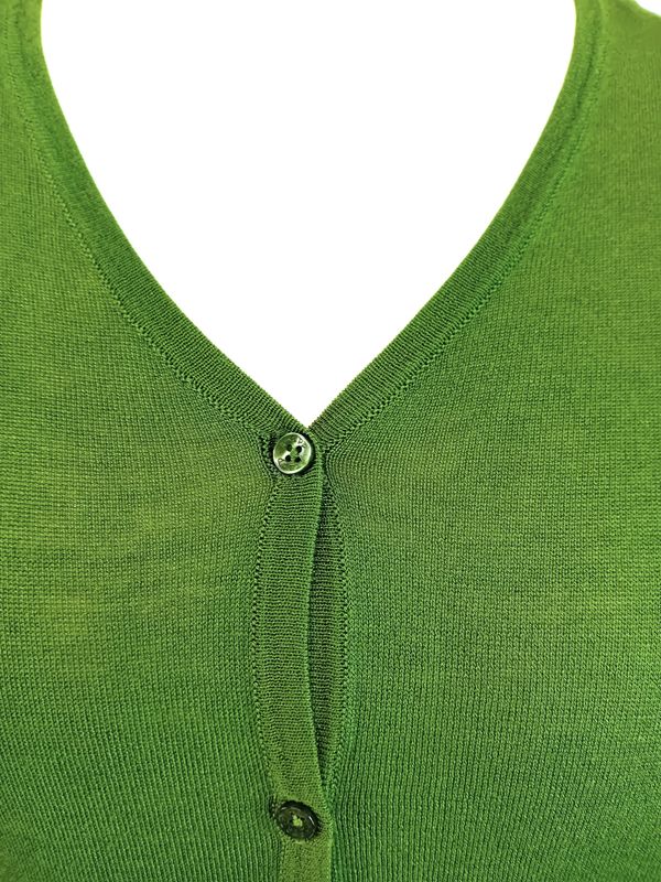 Kurzarm Strickjacke gr.52 in Grün