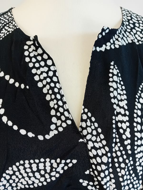 Midikleid von Doris Streich gr.54 in Schwarz/Weiß