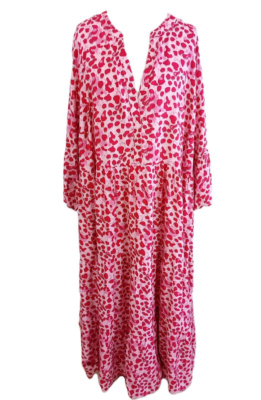 Maxikleid von Studio Untold gr.54/56 in Rosa/Rot