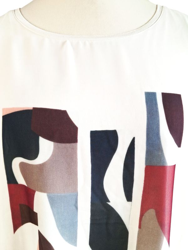 Langarmshirt von Verpass gr.50 in Weiß/Bunt