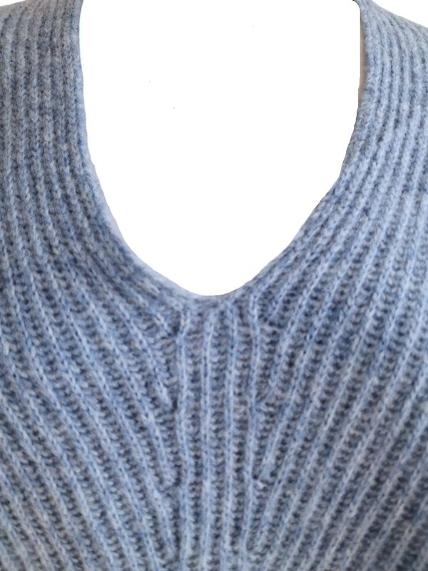 Pullover von Mona Lisa gr.52 in Blau meliert