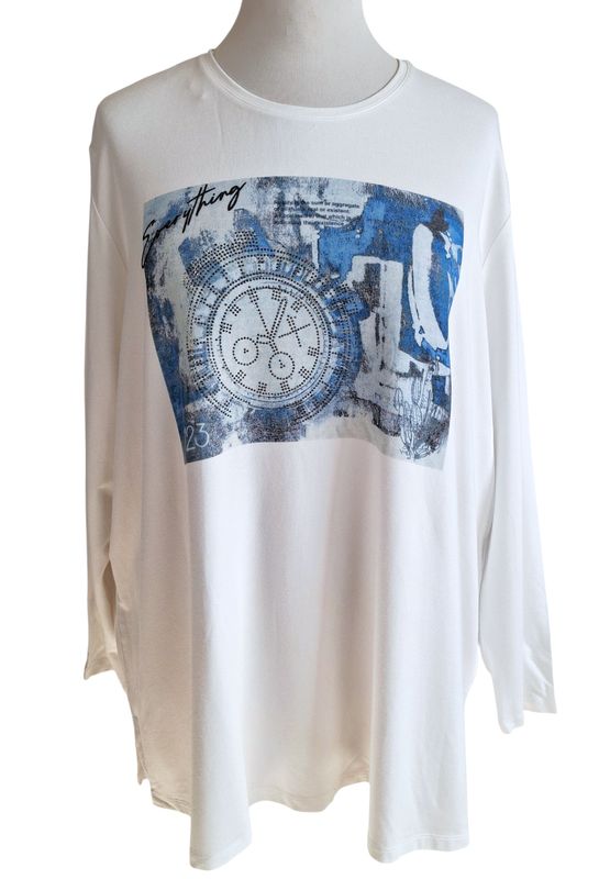 Langarmshirt von Curve gr.54 in Weiß