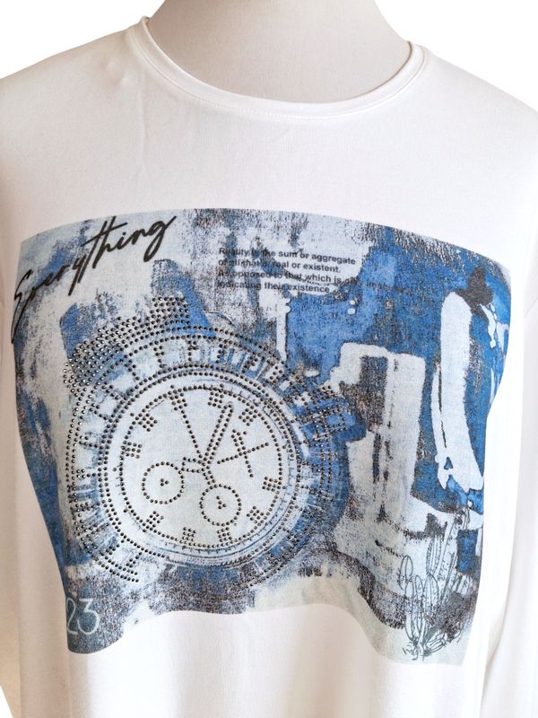 Langarmshirt von Curve gr.54 in Weiß