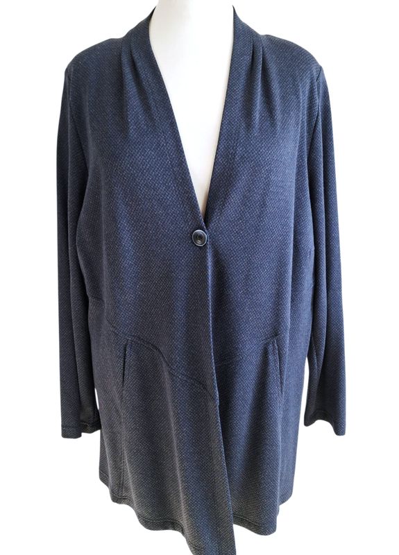 Strickjacke von Mona Lisa gr.50 in Blau meliert