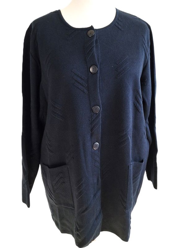 Strickjacke von Heimod gr.48 in Dunkelblau