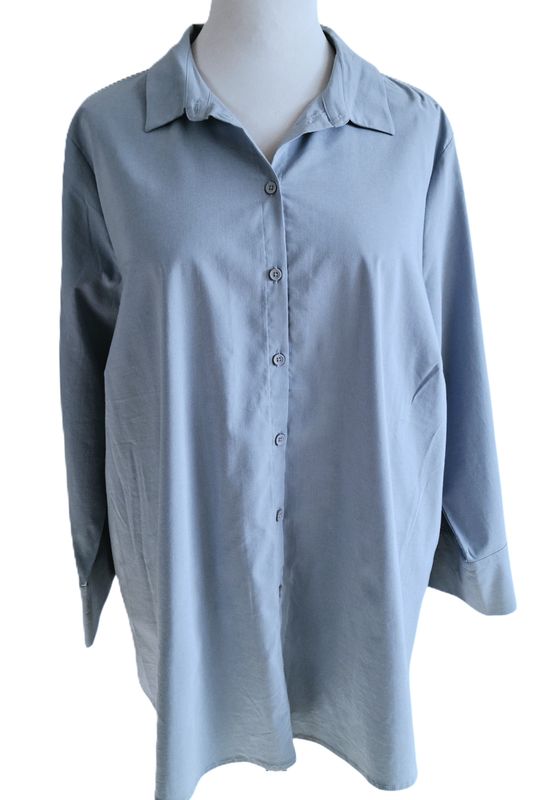 Bluse von Frapp gr.54 in Rauchblau