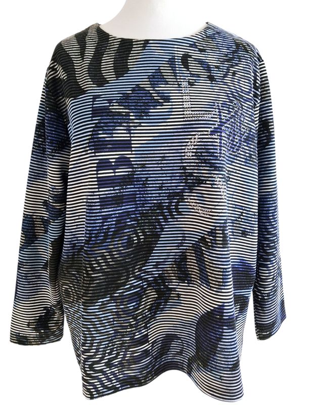 Langarmshirt von Doris Streich gr.46 in Bunt