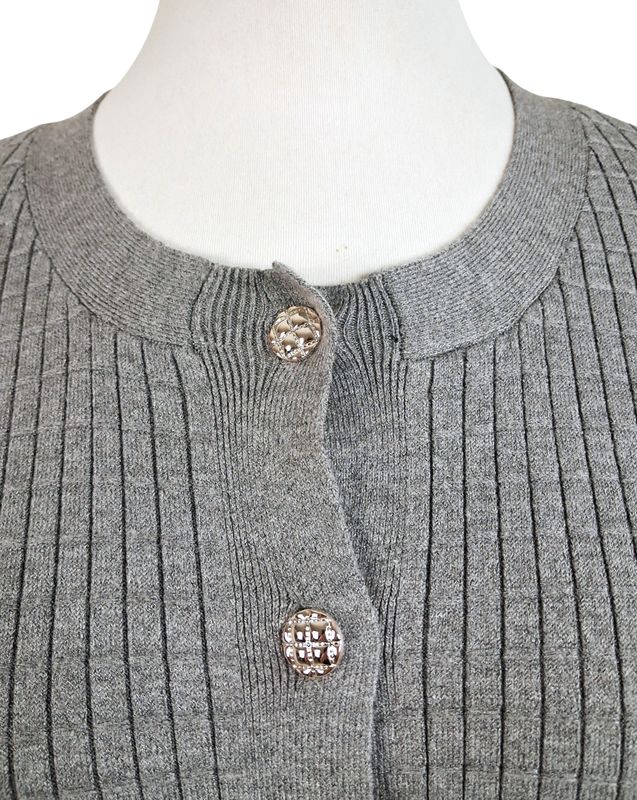 Strickjacke von Zhenzi gr.50/52 in Grau