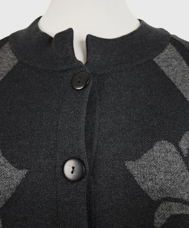 Strickjacke von Heimod gr.50 in Schwarz/Grau