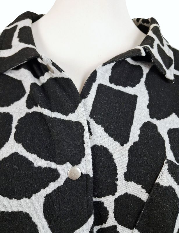 Strickjacke von Doris Streich gr.52 in Schwarz/Grau