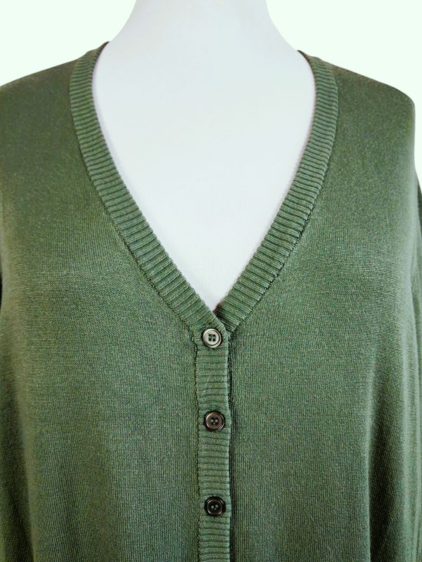 Strickjacke von Zhenzi gr.50/52 in Salbeigrün