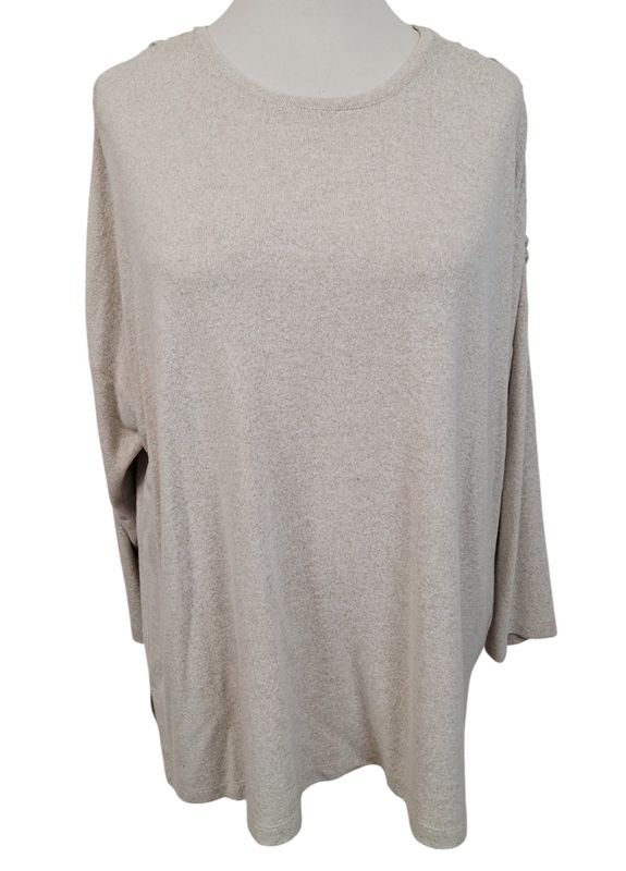 Pullover von Curve gr.52 in Hellbeige meliert