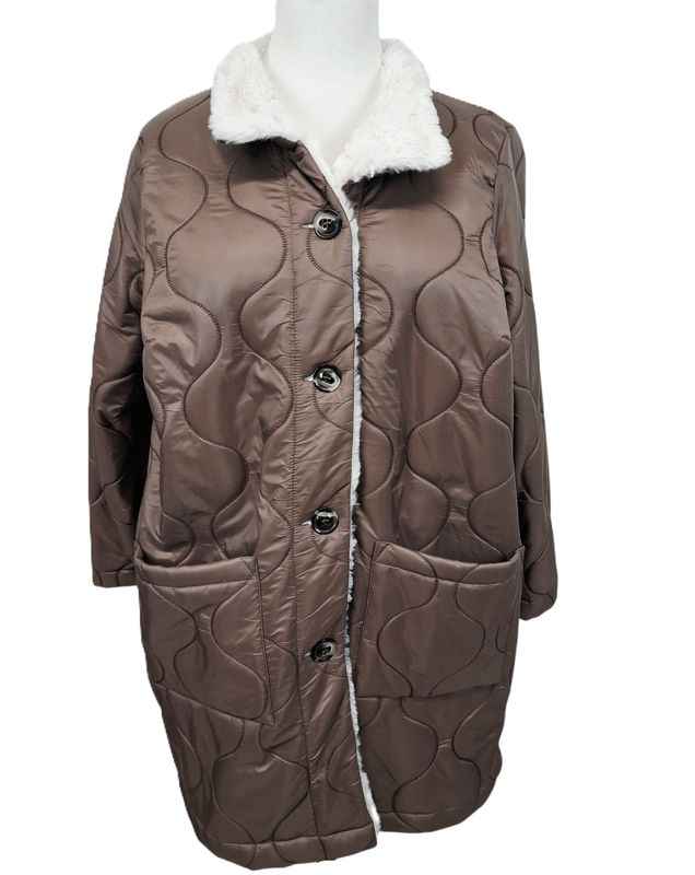 Leichte Steppjacke von Mona Lisa gr.46 in Braun