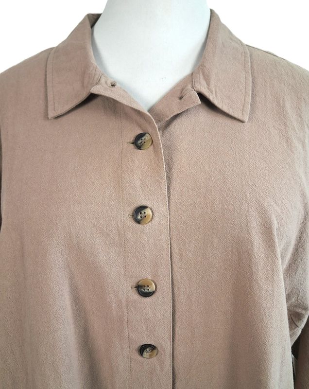 3/4 Arm Bluse von Zhenzi gr.50/52 in Hellbraun