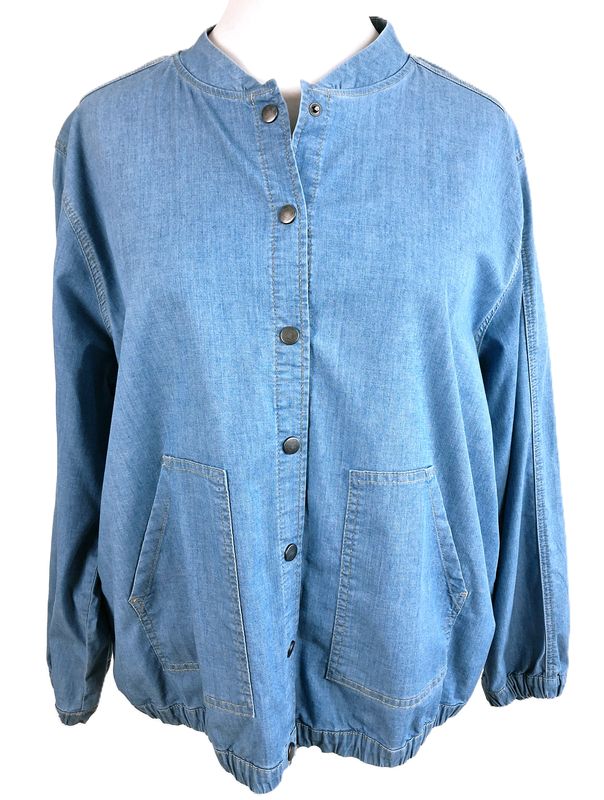 Bluse von Frapp gr.48 in Jeansblau