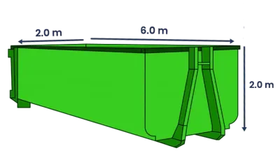 20m Hook Skip Bins