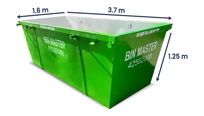 6m3 Concrete Skip Bin