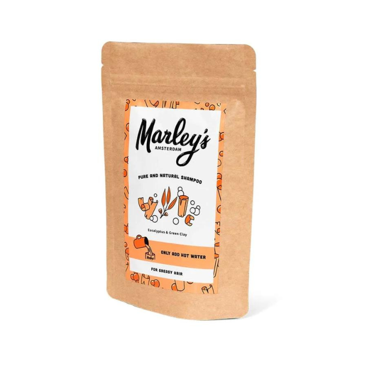 MARLEY&#39;S SHAMPOOVLOKKEN VET HAAR - EUCALYPTUS &amp; GROENE KLEI VOOR 450ML SHAMPOO