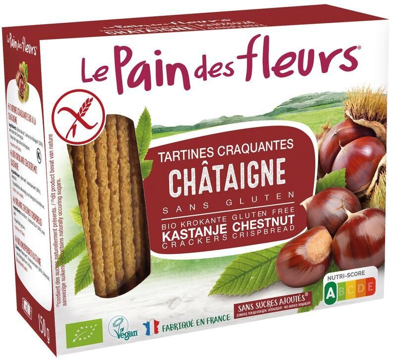 Le Pain des Fleurs kastanje crackers Bio