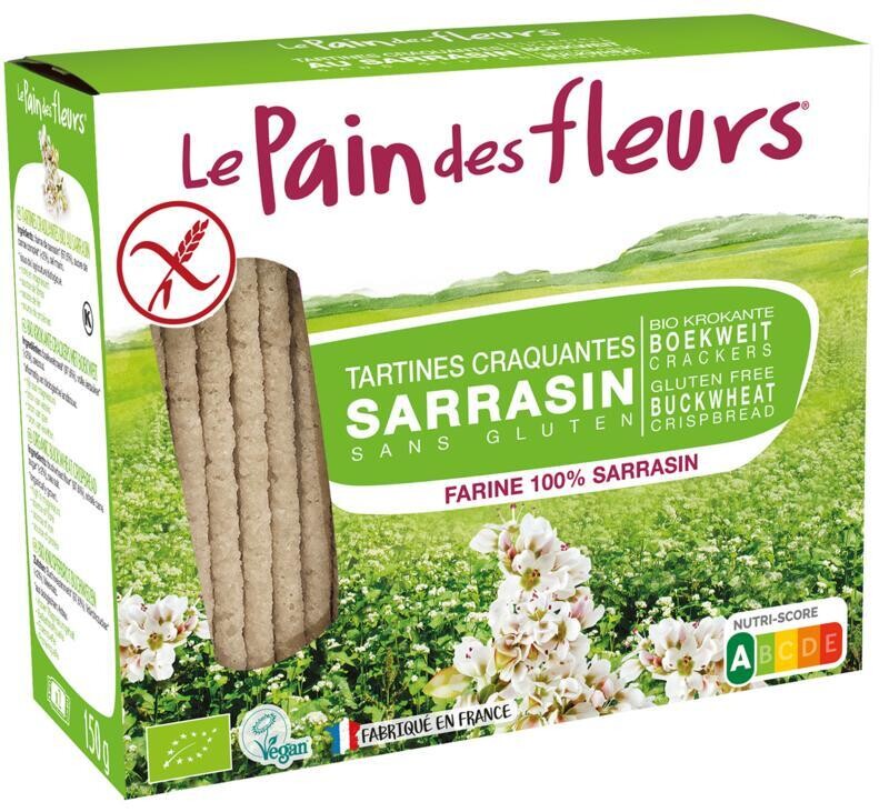 Le Pain des Fleurs boekweit crackers bio