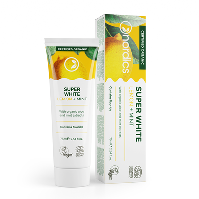 NORDICS ORGANIC TOOTHPASTE SUPER WHITE 75ML