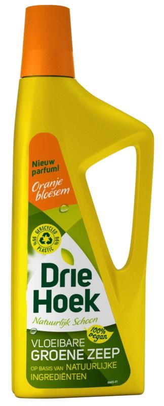 Driehoek vloeibare groene zeep oranjebloesem