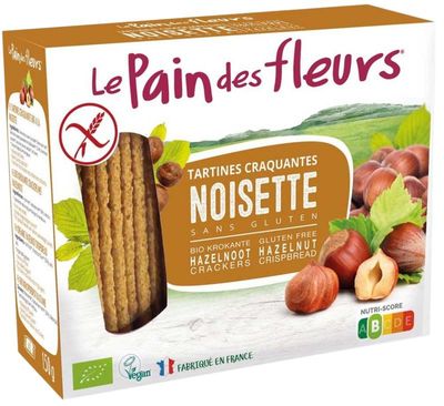 Le Pain Des Fleurs hazelnoot crackers Bio