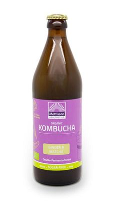 Mattisson Kombucha ginger &amp; matcha