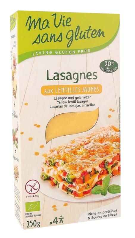 Ma vie sans glutenvrije lasagne gele linzen