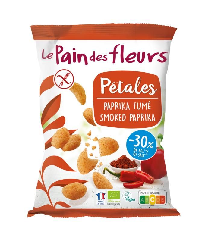 Le pain des Fleurs chips paprika glutenvrij bio
