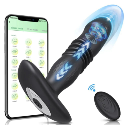 Telescopic Vibrating Butt Plug Anal APP Vibrator Wireless Remote Sex Toys for Women Ass Anal Dildo Prostate Massager Bathplug