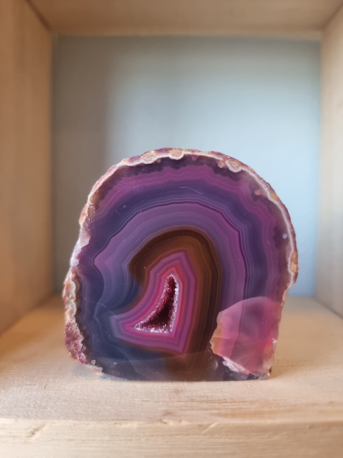 Cute Base Geode Pink Agate