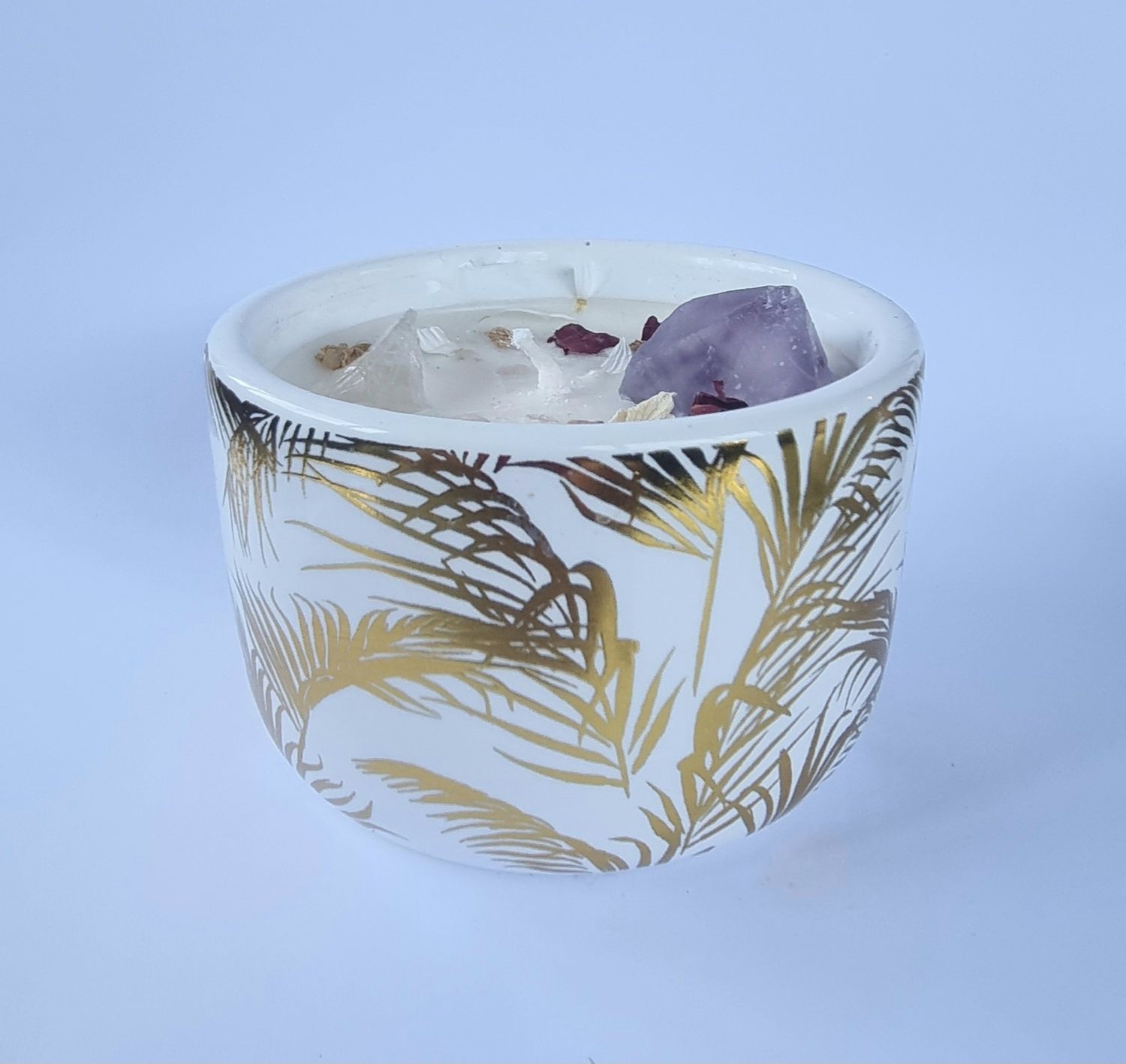 Black Raspberry and Vanilla Crystal Infused Candle