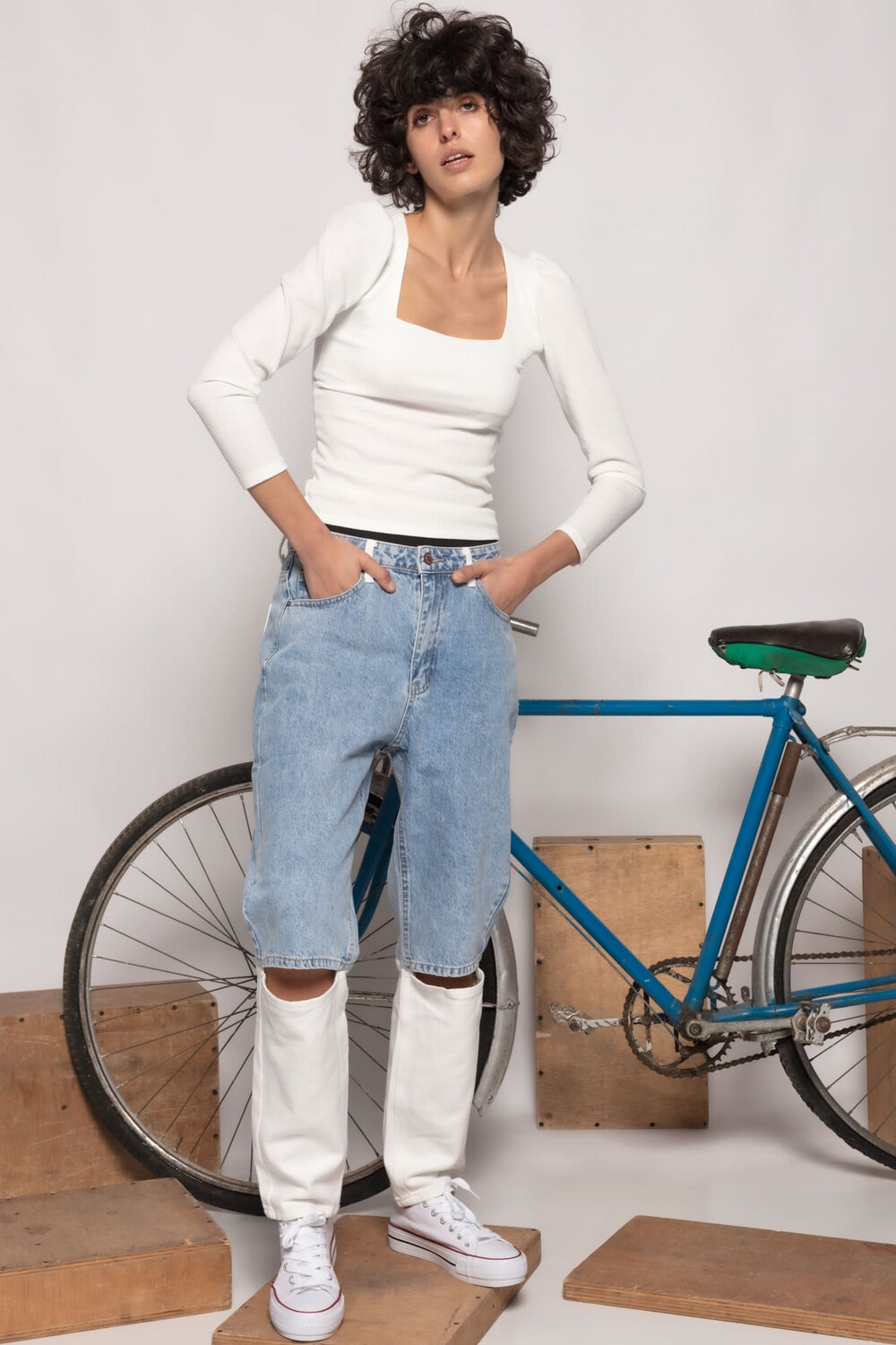 JEANS BICOLOR