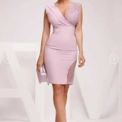 VESTIDO MORADO CLARITO