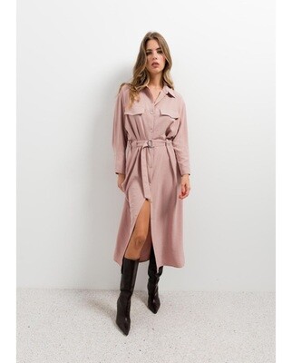 VESTIDO CAMISERO ROSA