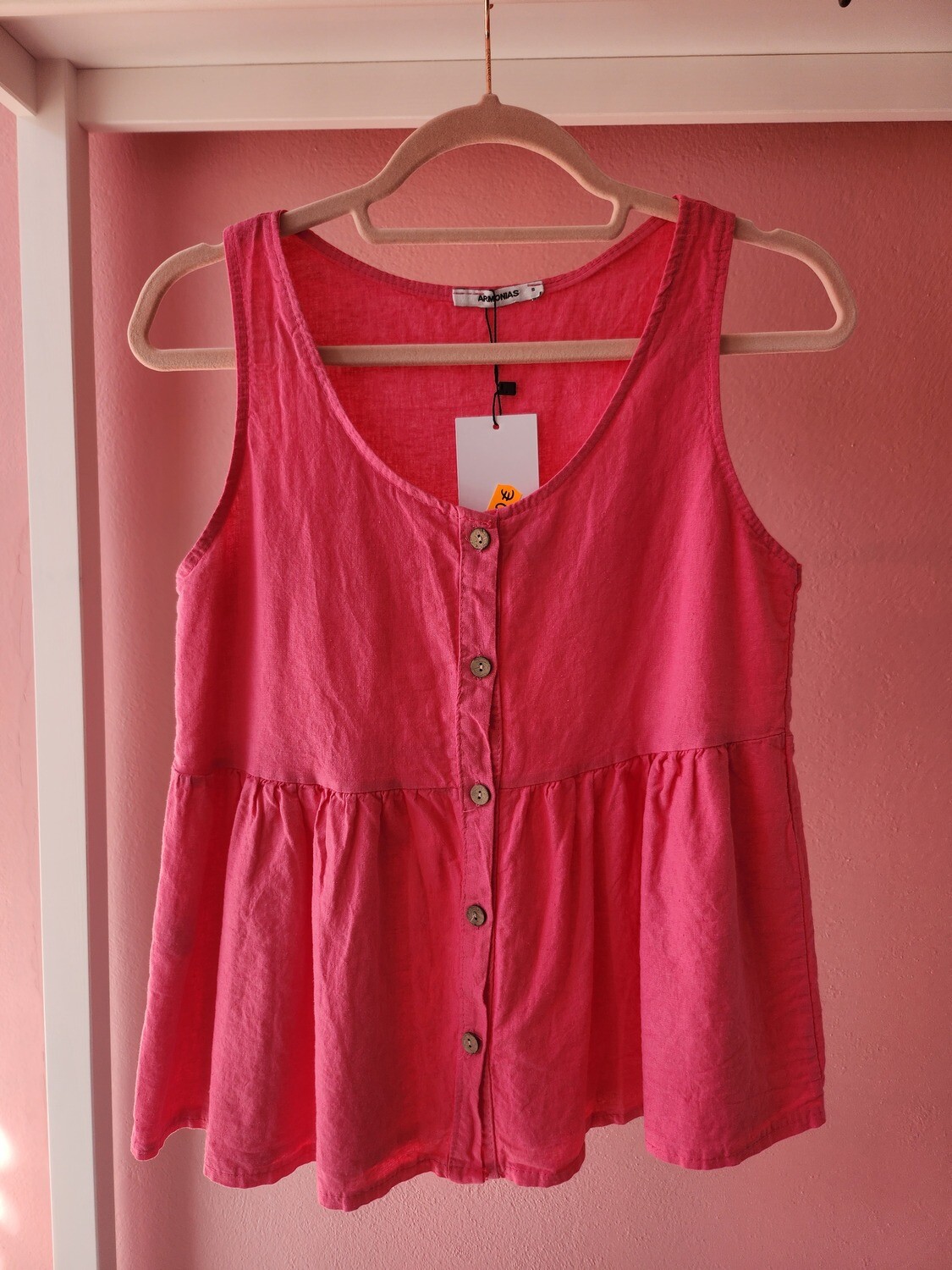 BLUSA LINO FUCSIA