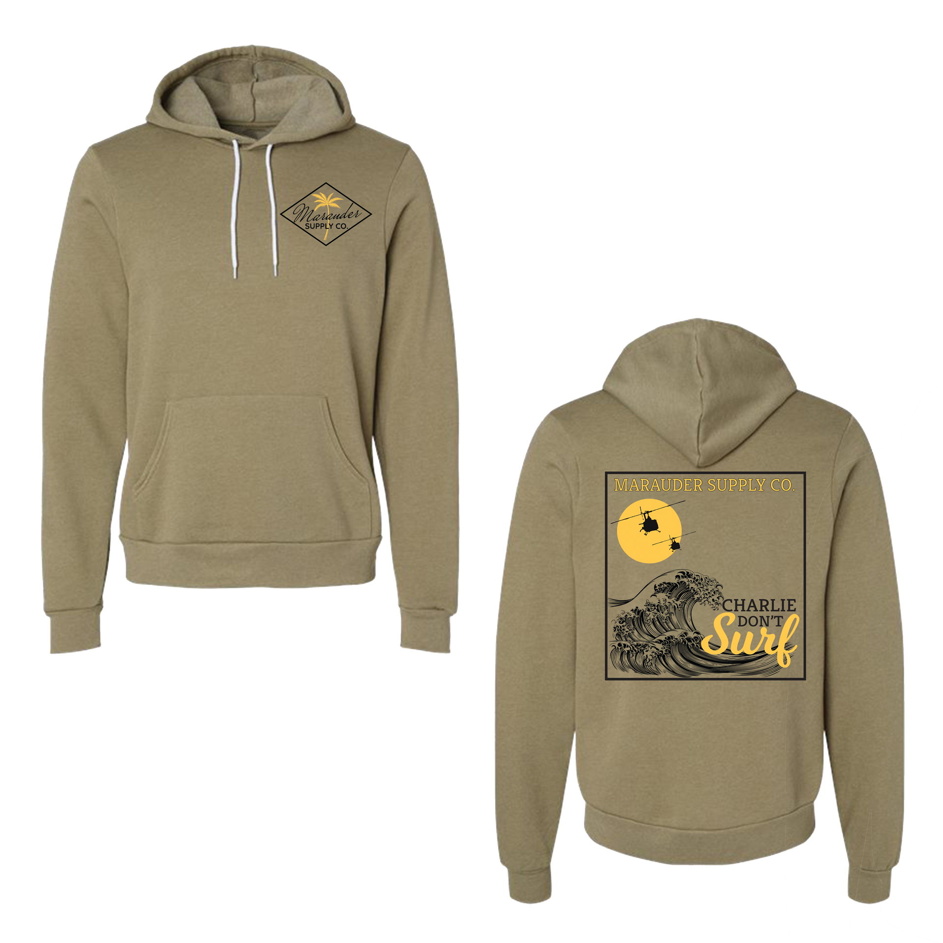 Charlie Don't Surf Huey Green Hoodie