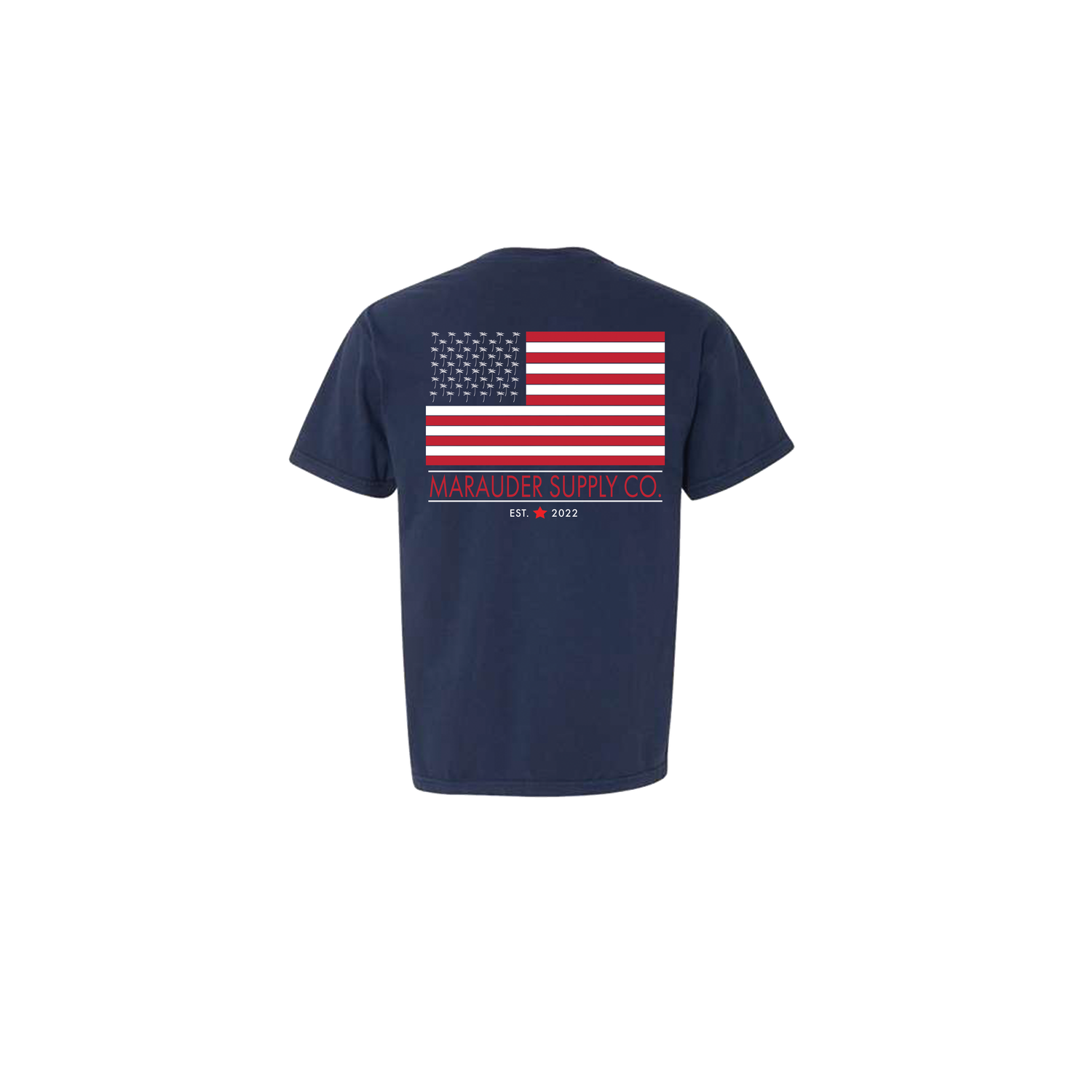 Red, White and Palm