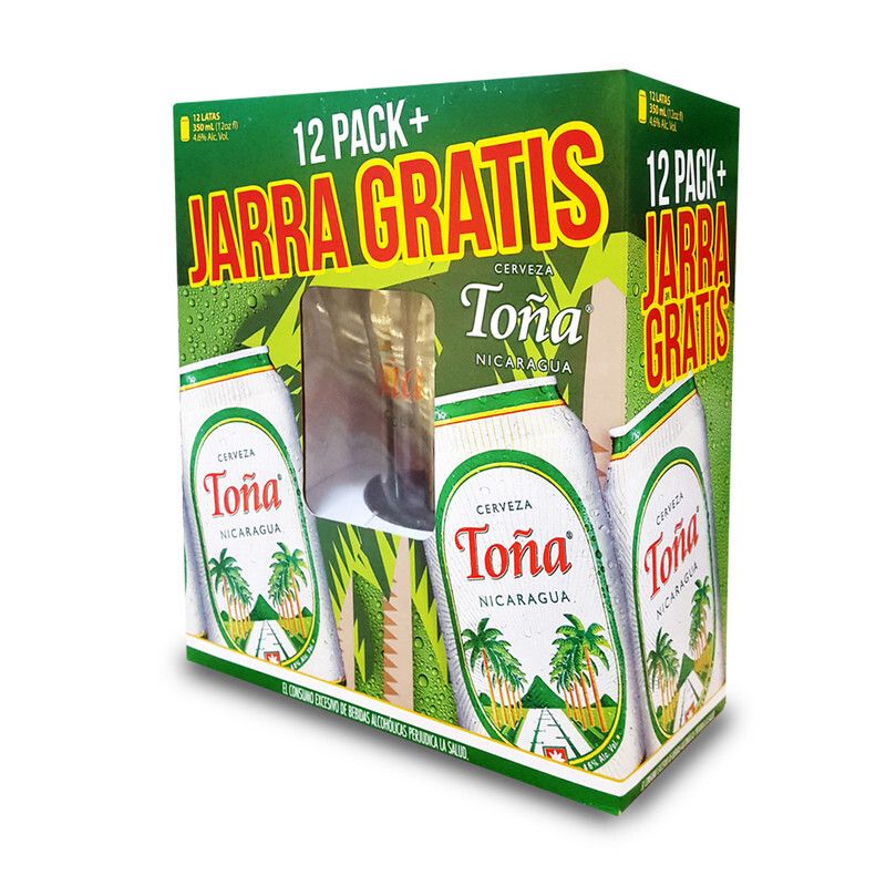 12 Pack Cerveza Toña Lata350ml