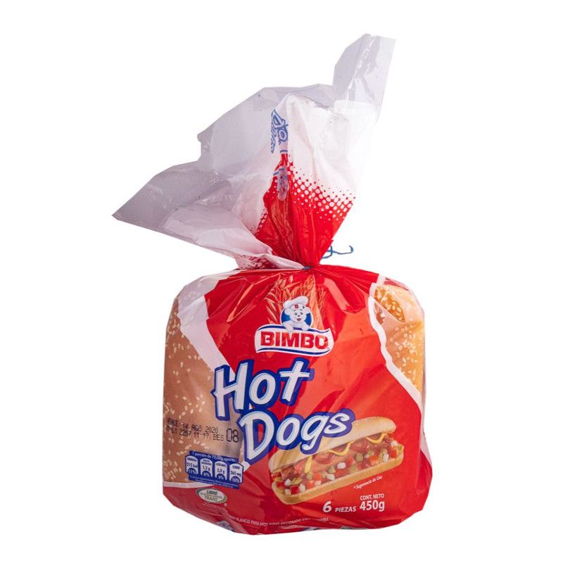 Pan Hot Dog Bimbo 450 G