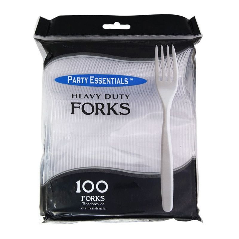 Plastic Forks Clear 100 Ct