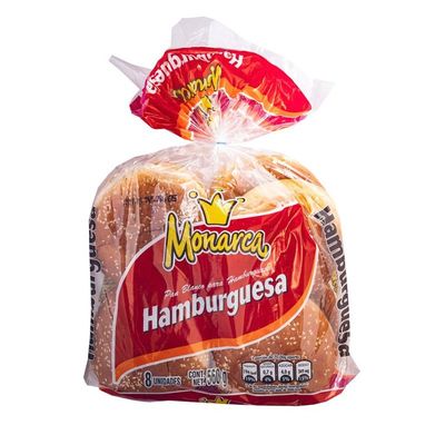 Pan Hamburguesa Monarca 560 G