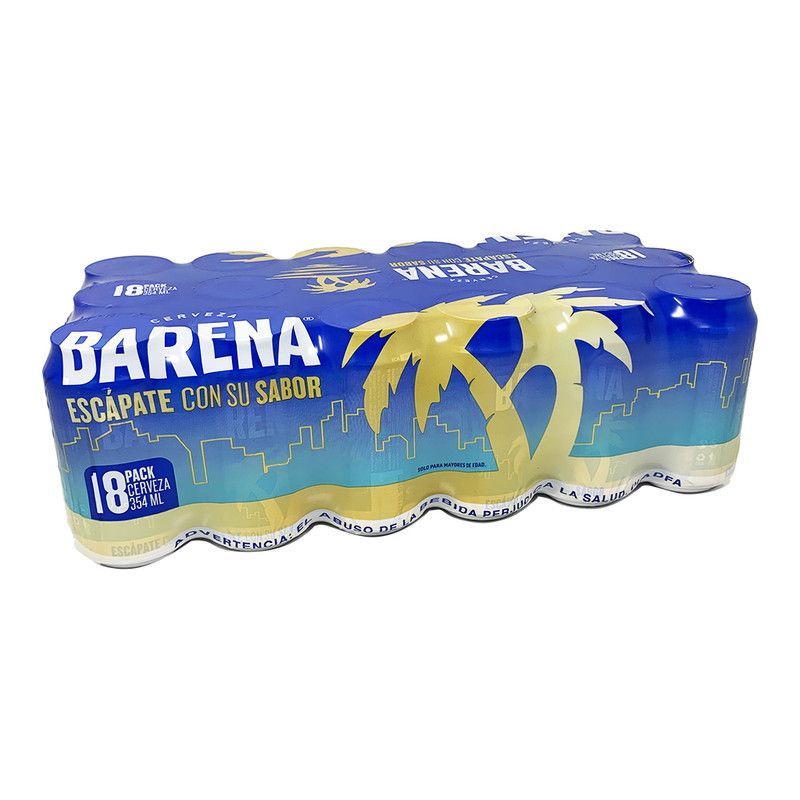 18 Pack Barena Lata 12 Oz