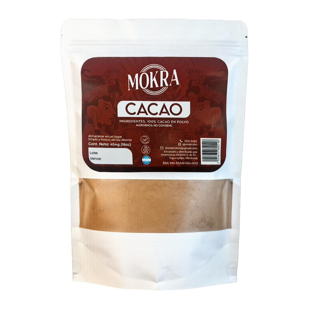 Cacao En Polvo Puro Mokra 1lb