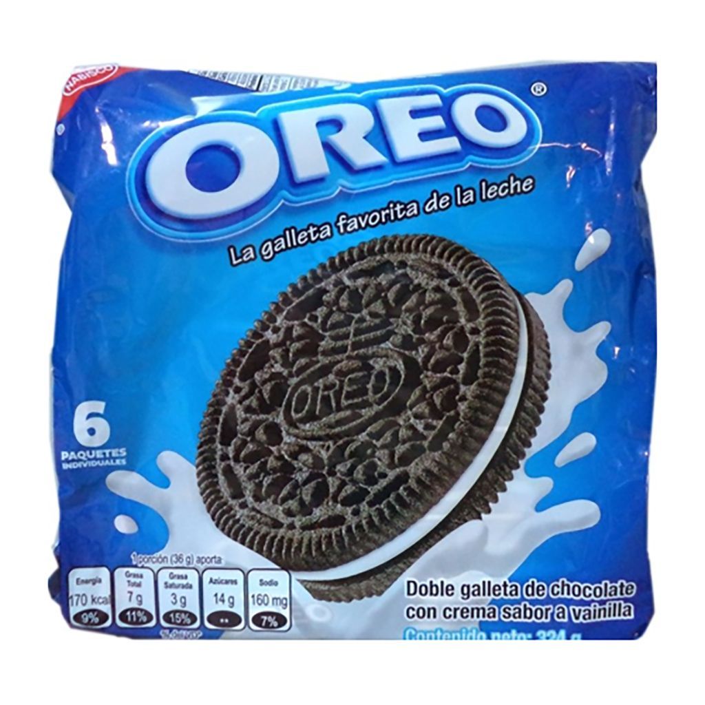 Oreo Regular 6 Galletas 324gr