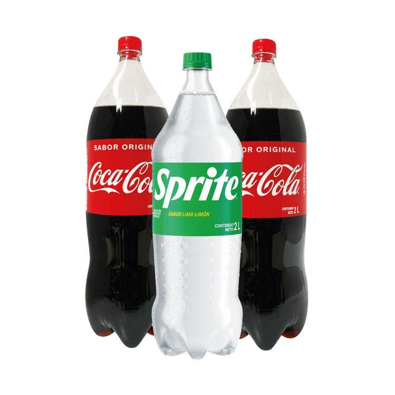 2 Cocacola 2lt + 1 Sprite 2lt