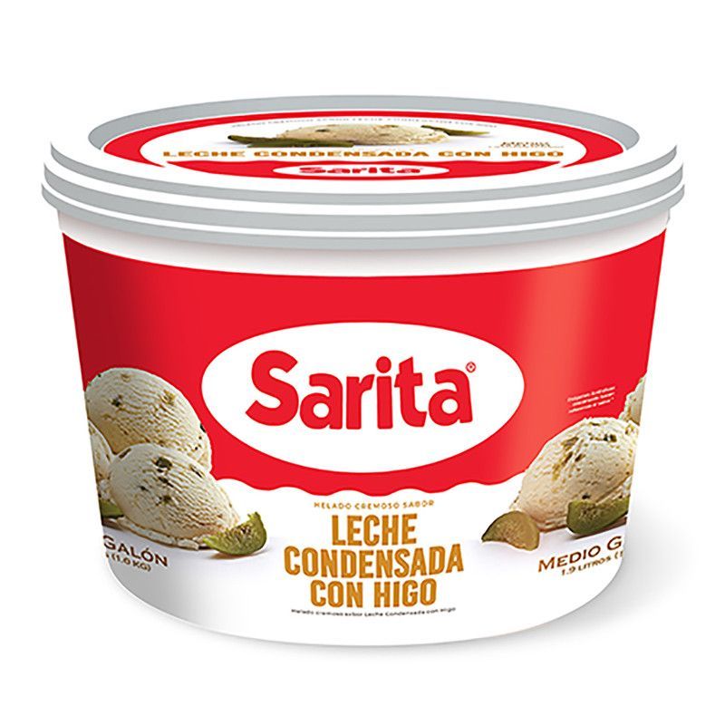 Helado Sarita Higo Con Le1/2g